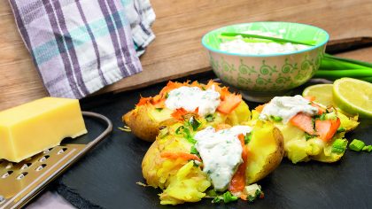 Rezept: Quetschkartoffeln mit Lachs - kartoffeln